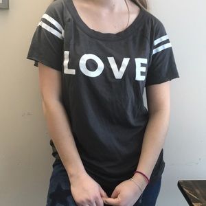 LOVE open back tee